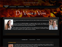 Tablet Screenshot of devousavoix.fr